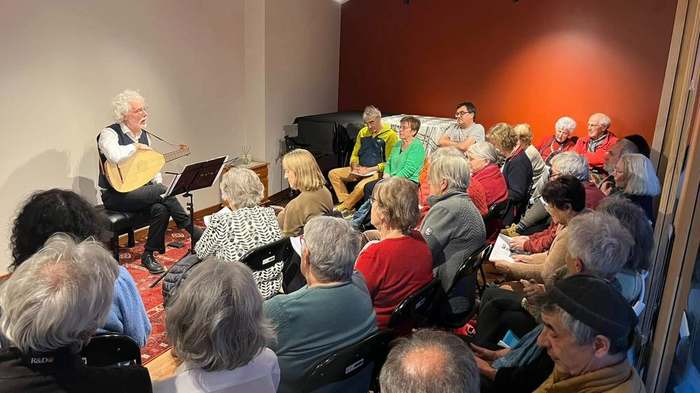 Concert de luth, salle comble